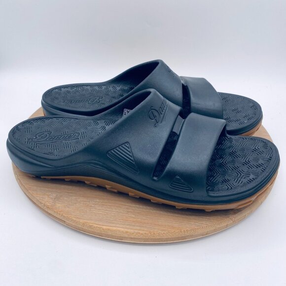Danner Shoes Mens 9 Black Rubber Slip On Waterproof Slides Outdoor